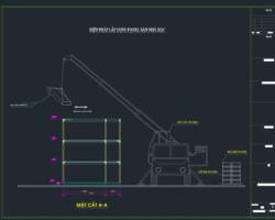 Full file Cad bản vẽ – Nhà Mái Thái 1 tầng 10×21