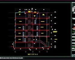 Mẫu nhà ống 5m đẹp trên diện tích 5m x19mx 5 tầng.