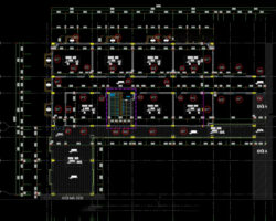 Bản vẽ CAD kiến trúc tổ hợp trường học, bản vẽ KT+KC bể bơi