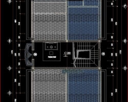 Bản vẽ kiến trúc thiết kế biệt thự vườn KT 8x15m miến phí