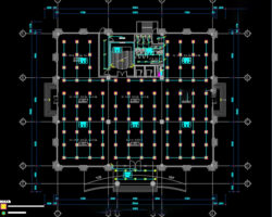 Bản vẽ Tòa nhà văn phòng 7 tầng 30x35m (Sàn dự ứng lực nhịp 12m)