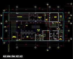 Bản vẽ Tòa nhà văn phòng hiện đại 5 tầng nổi, 2 hầm 13x20m file cad KT KC Nước