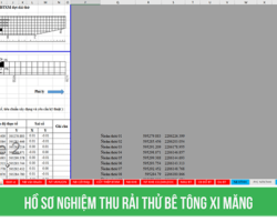 Biện pháp thi công và báo cáo kết quả rải thử mặt đường bê tông xi măng