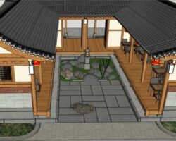 File thiết kế cửa hàng cà phê đẹp sketchup