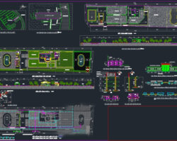 Hồ sơ thiết kế CAD nhà vườn nghỉ dưỡng (kiến trúc, kết cấu)