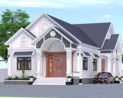 Nhà mái thái Diện tích kích thước 11x21m