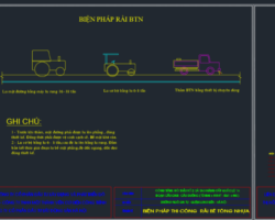 Bản vẽ Biện pháp thi công Cải Tạo Nâng Cấp Quốc Lộ