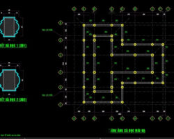 Bản vẽ chùa 2 tầng – Hà Nội ( Tổng diện tích: 500m2)