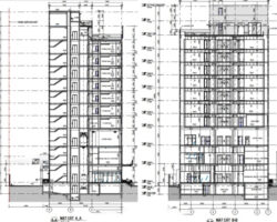 Bản vẽ thiết kế khách sạn thông minh 10 tầng nổi 1 hầm 19.5x23m