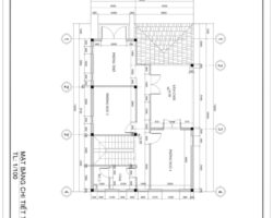 Hồ sơ file cad mẫu biệt thự 2 tầng 8.05×12.05m ( file cad)