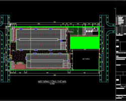 2 mẫu bản vẽ autocad Nhà xưởng 45x100m và 31x93m