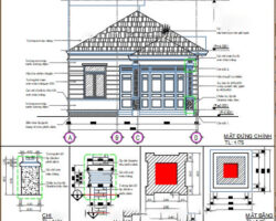 Biệt thự 1 tầng mái Nhật kích thước 9x18m