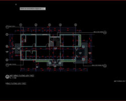 Bản vẽ cad nhà biệt thự 1 tầng 7.3×16.4m