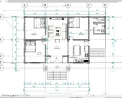 Hồ sơ thiết kế biệt thự mái nhật 1 tầng kích thước 8.26×14.78m