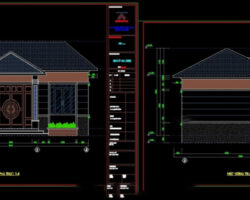 Nhà cấp 4 kích thước 5.6×9.6m full hồ sơ thiết kế thi công