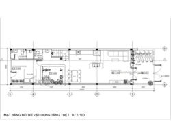 Nhà phố 3 tầng mái bằng 5x20m