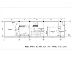 Mẫu nhà phố 3 tầng 4.5x18m