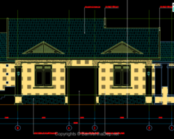 Bản vẽ nhà 1 tầng 11 x 18m_1F