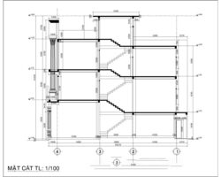 Nhà phố 3 tầng 4x16m phong cách cổ điển