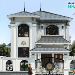 Biệt thự 2 tầng mái Nhật,kích thước 9.0x15.01m