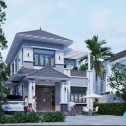 Biệt thự mái Nhật 2 tầng 8.46x12.42m