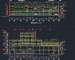 Bản thiết kế nhà máy sản xuất sợi quy mô 20800m2