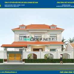 Alternative view of Bản vẽ nhà mái Nhật 2 tầng 12.2x10.1