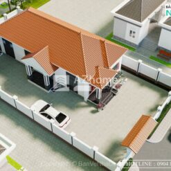 Hồ sơ thiết kế biệt thự mái nhật 800 triệu